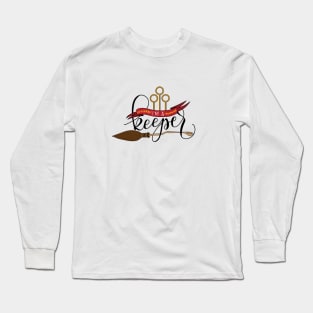 Black 'I'm A Keeper' Pun - Red Long Sleeve T-Shirt